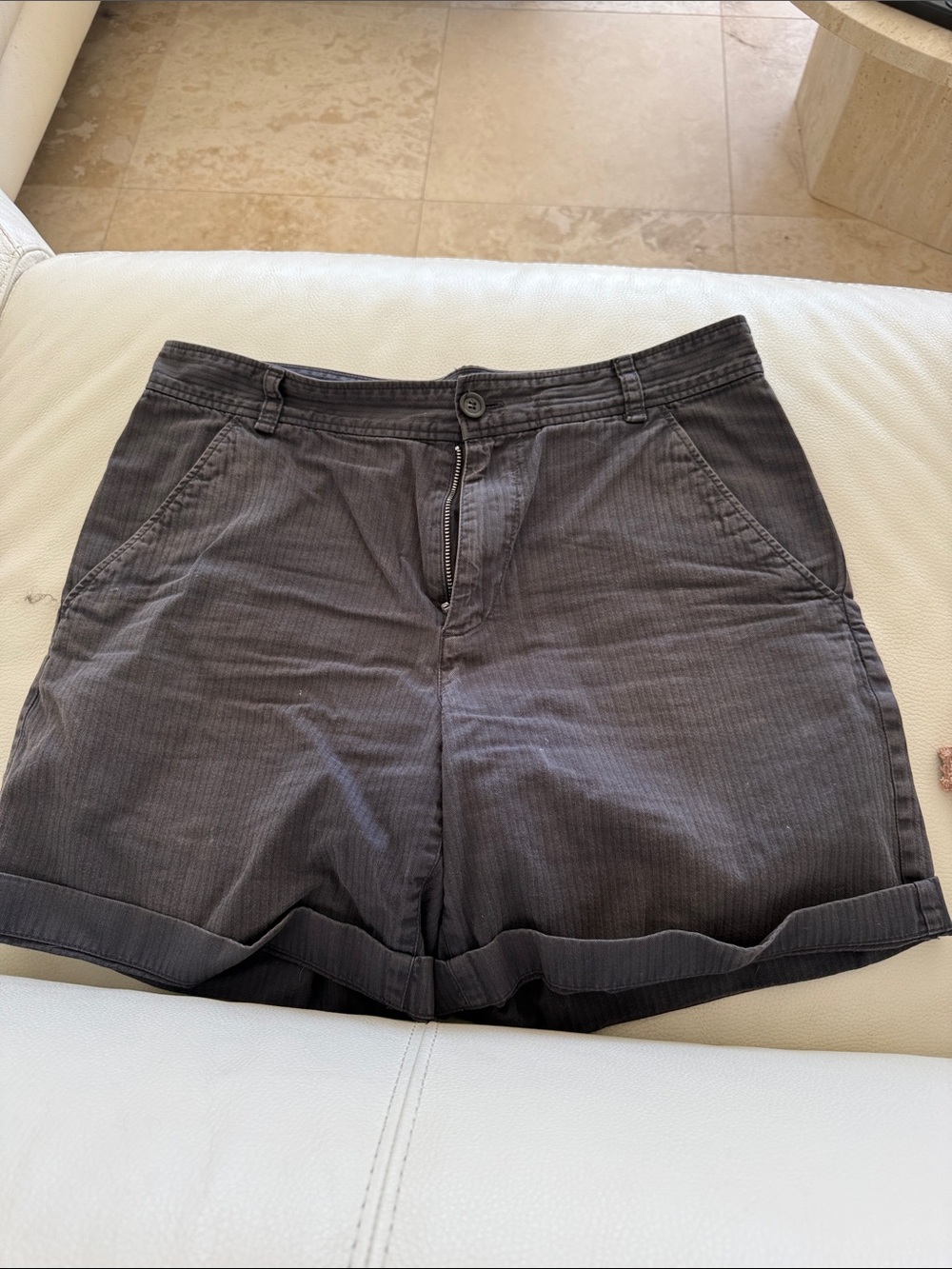 A.PC casual  Women's Dark Navy/Black  Cotton Shorts